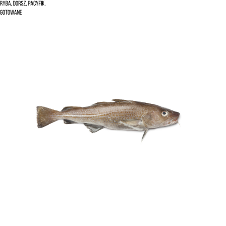 Ryba, dorsz, Pacyfik, gotowane