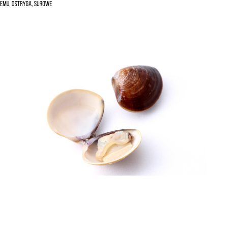 Emu, ostryga, surowe