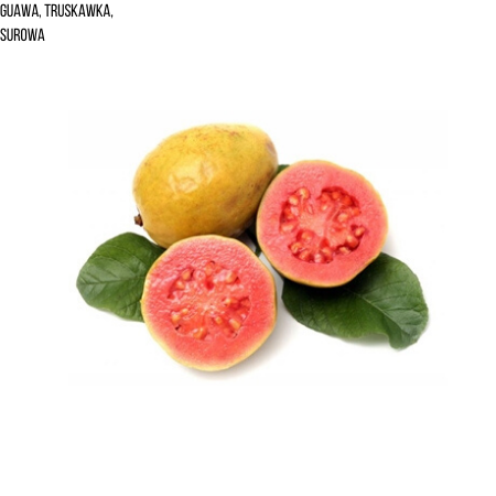 Guawa, truskawka, surowa