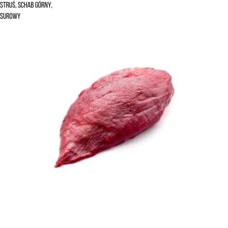 Struś, schab górny, surowy