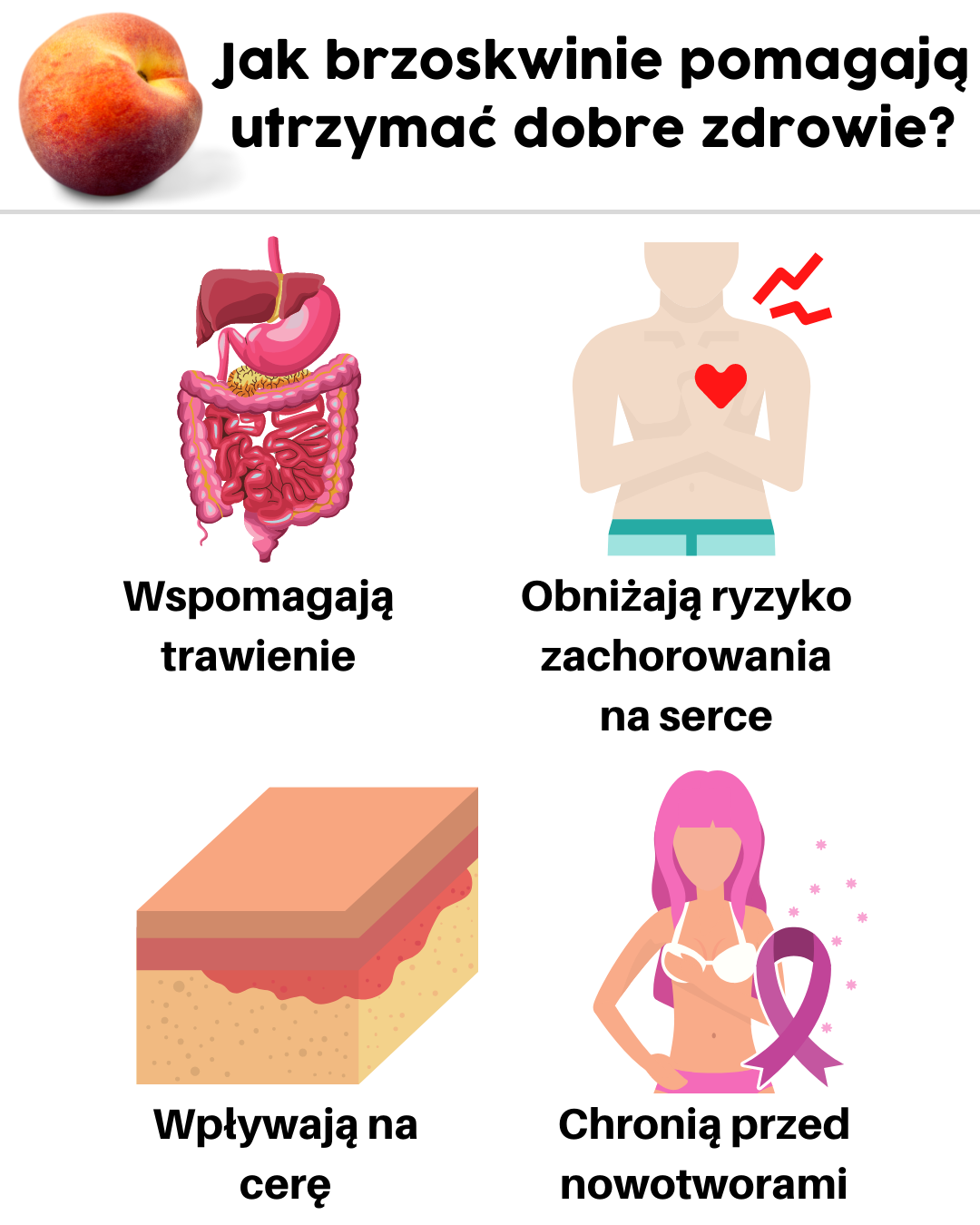 Jak brzoskwinie pomagają utrzymać dobre zdrowie?