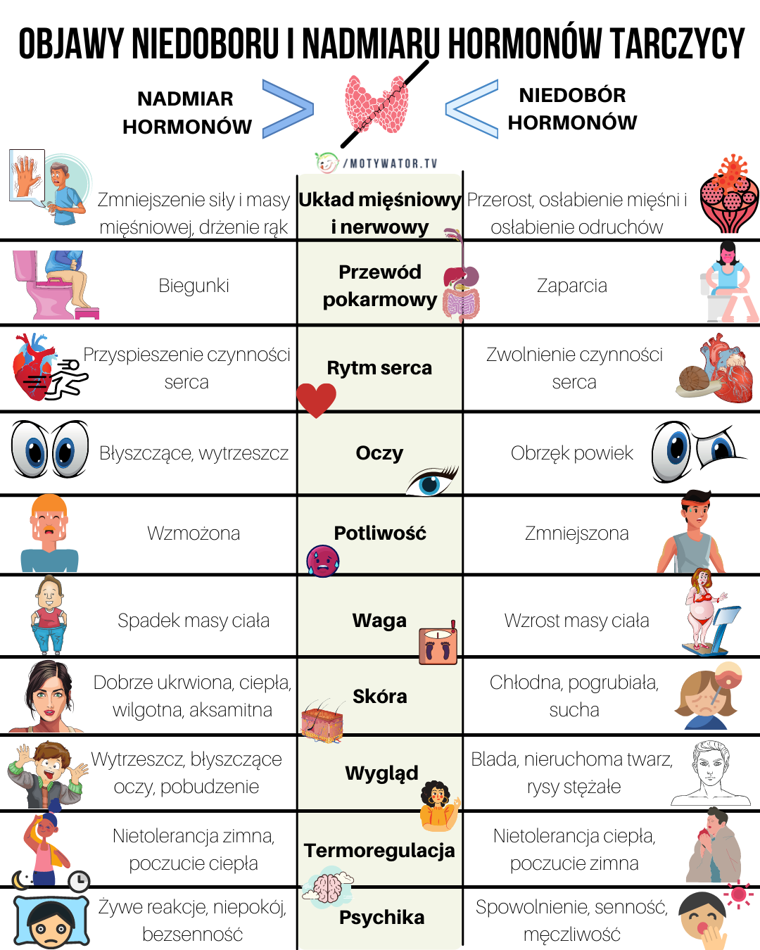 6 oznak wskazujących na to, że tarczyca może nie działać tak, jak powinna. 6 Najczęstszych chorób