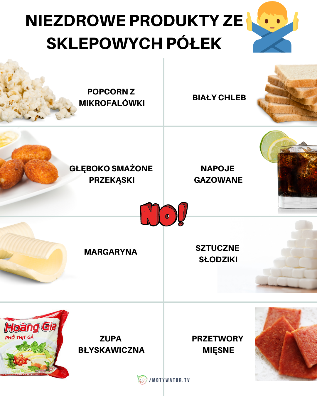 Niezdrowe produkty ze sklepowych półek