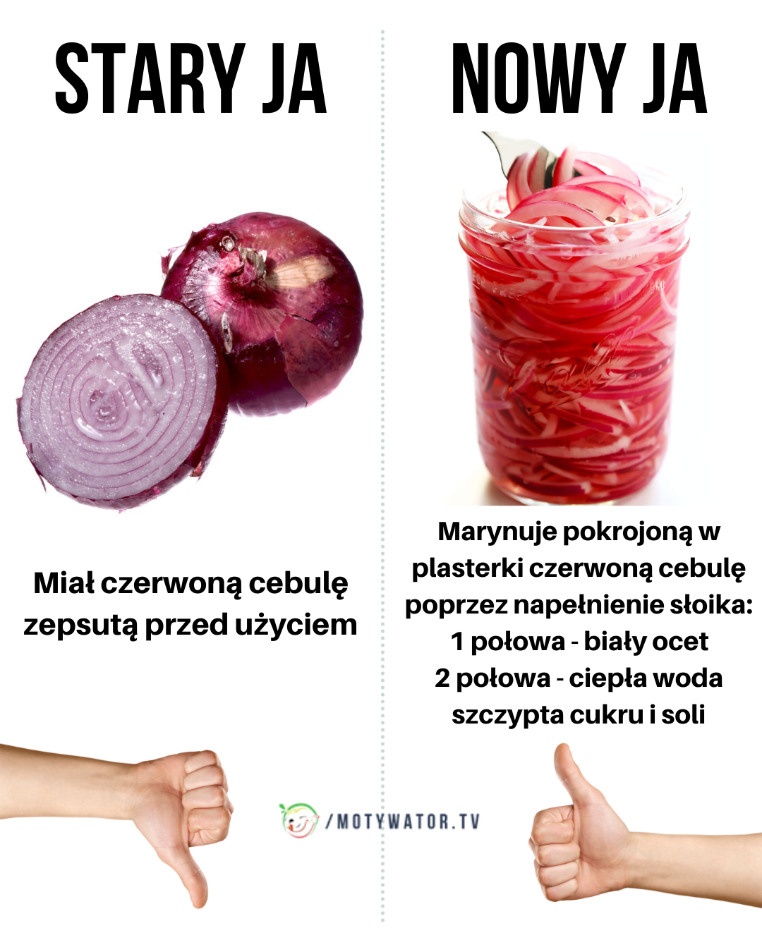 Stary, nowy ja - cebula czerwona