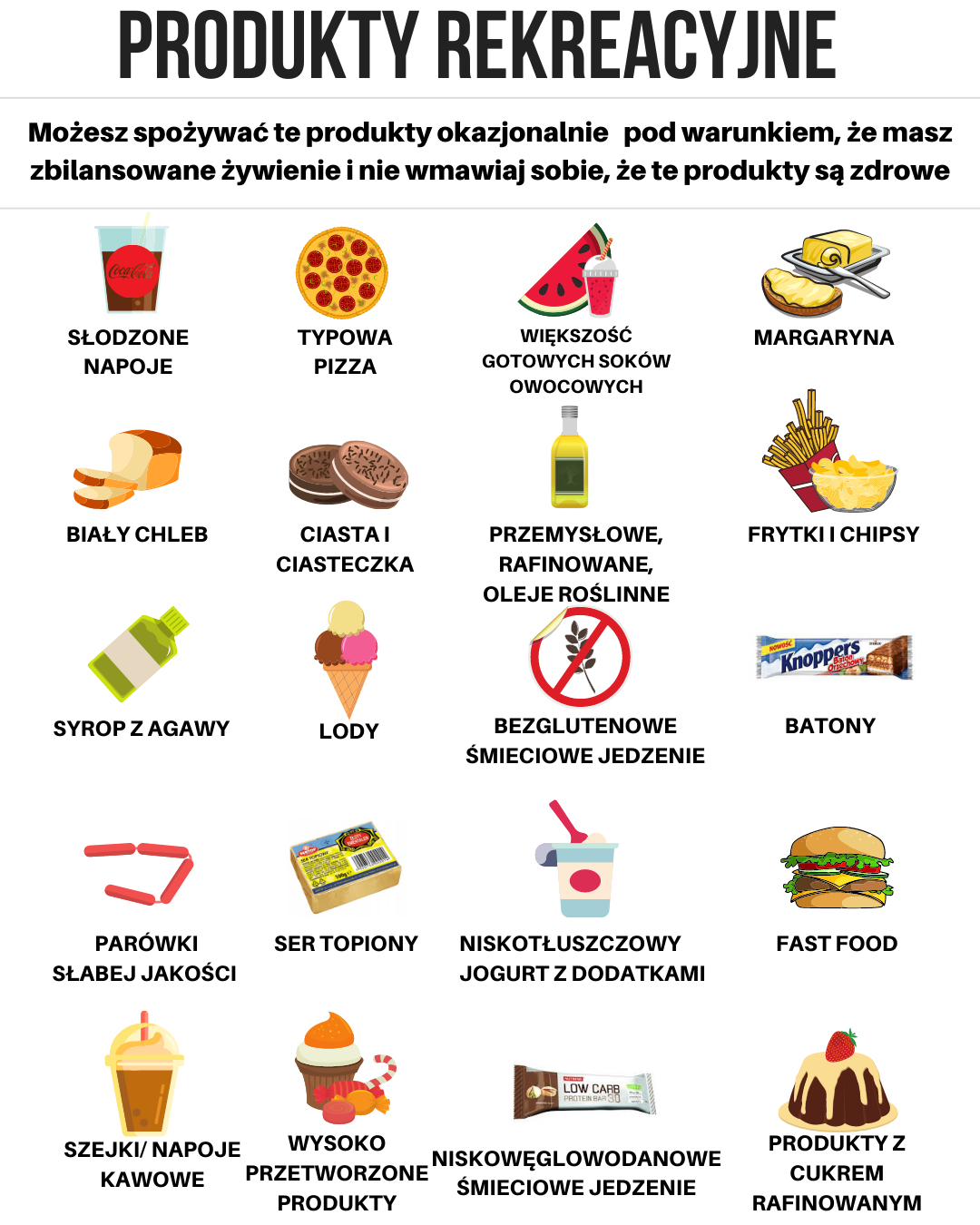 Produkty spożywcze - rekreacyjne